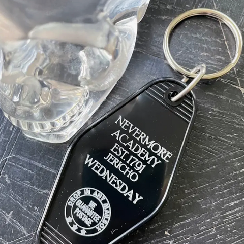  Wednesday Addams Nevermore Key Tag