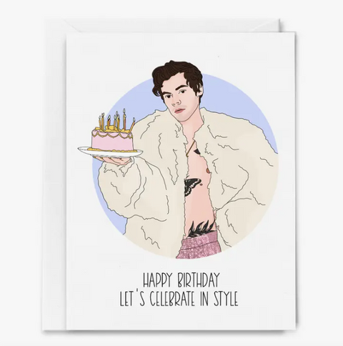 Celebrate in Harry Style Card