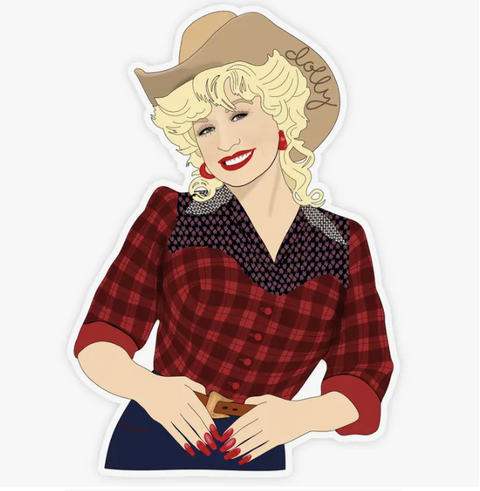 Dolly Cowgirl Sticker