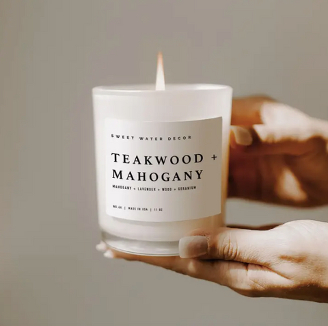 Teakwood & Mahogany Candle