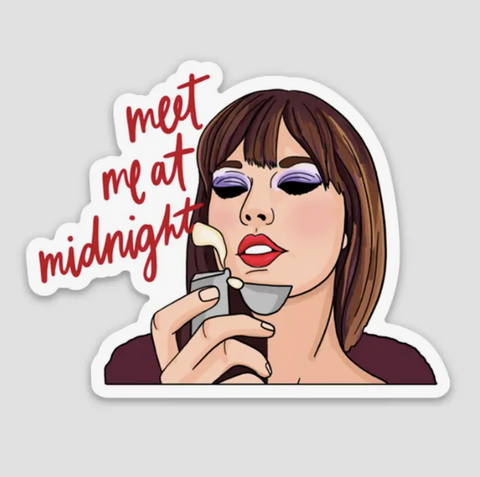 Taylor Meet Me at Midnight Sticker
