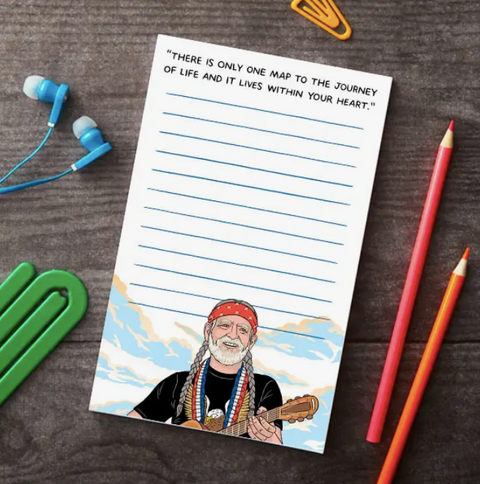  Willie Nelson Notepad