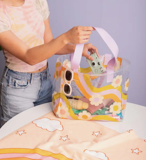  Wavy Daisy Medium All Day Tote