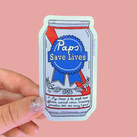 Paps Saves Lives Sticker