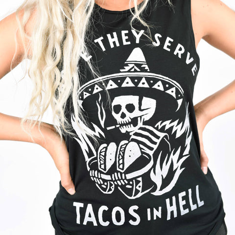  Hope They Serve Tacos in Hell Tank