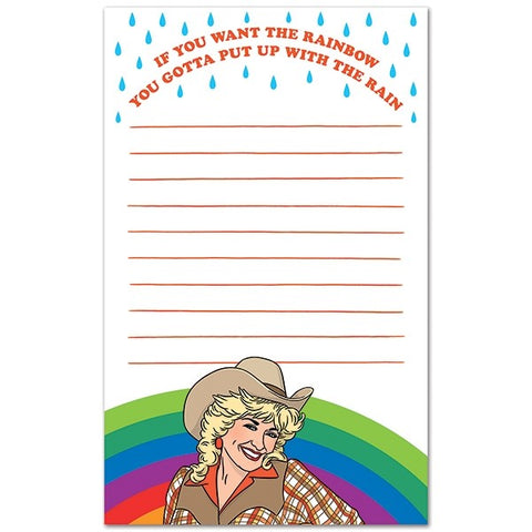 Dolly Rainbow Notepad